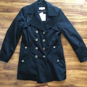 Calvin Klein Black Trench Jacket NWT Medium
